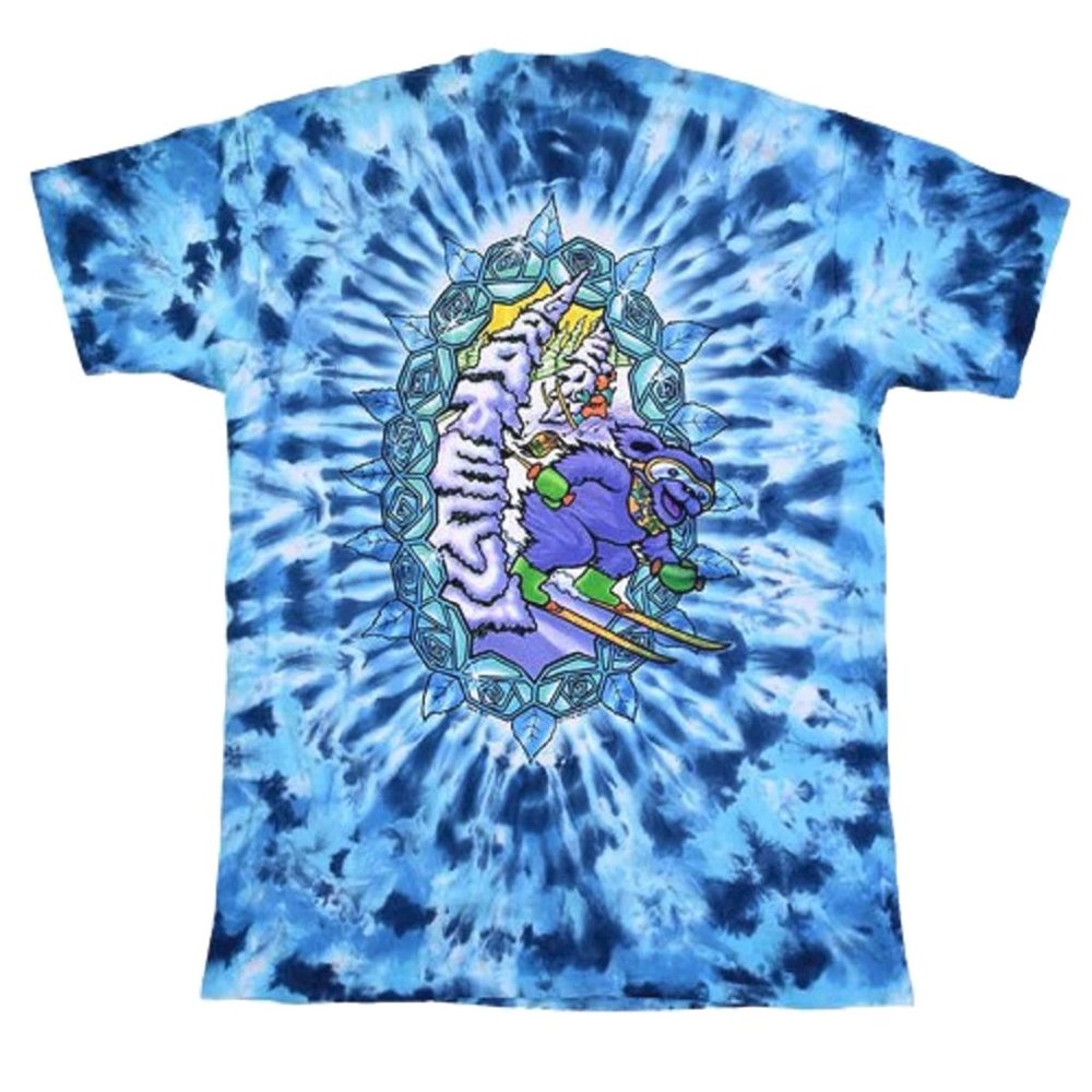 Grateful Dead Tie Dye Snowboard Bear Short Sleeve - Picture 2 of 2